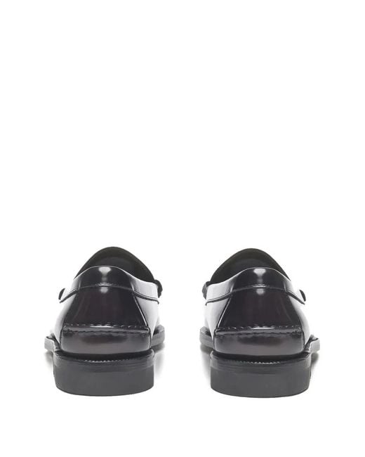 Sebago White Dan Leather Loafers