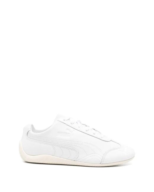 PUMA White Sneakers Calf Leather