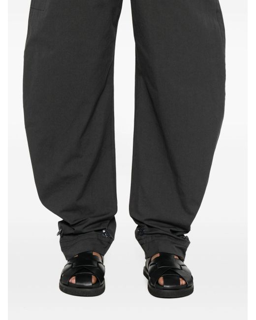 Lemaire Black Belted Tapered-leg Trousers