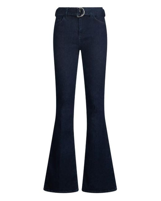 Liu Jo Blue Belted Flared Jeans