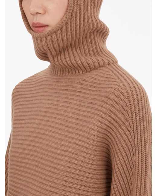 Ferragamo Trui Met Colourblocking in het Brown