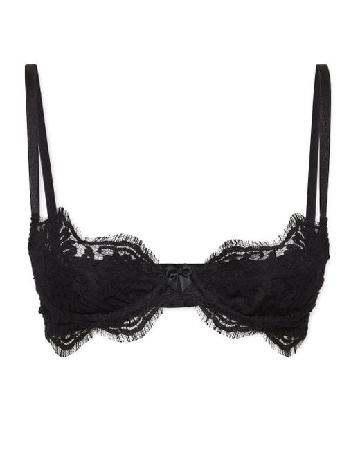 Sujetador balconette con motivo de encaje DSquared² de color Black