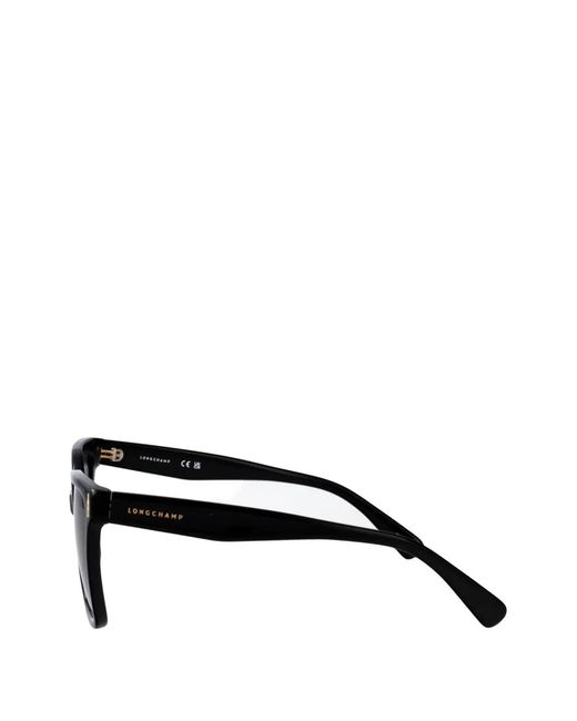 Longchamp Black Square-Frame Sunglasses