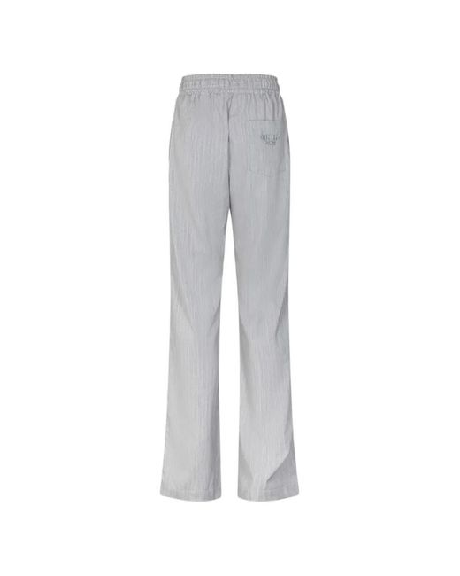 Gaelle Paris Gray Pinstriped Track Pants