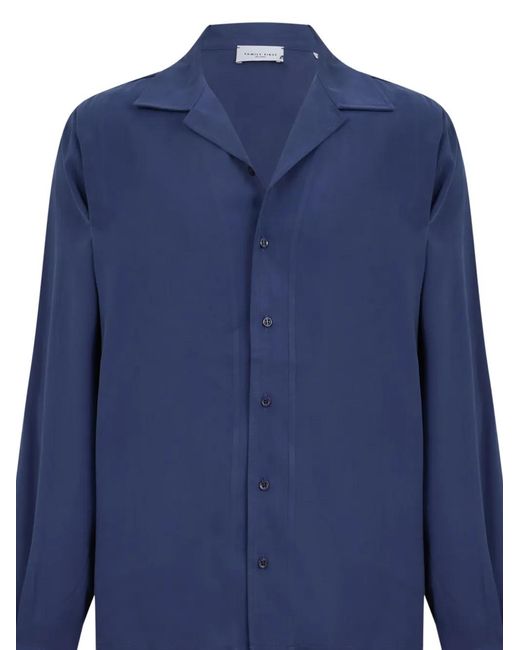 FAMILY FIRST Blue Long-Sleeves Shirt for men