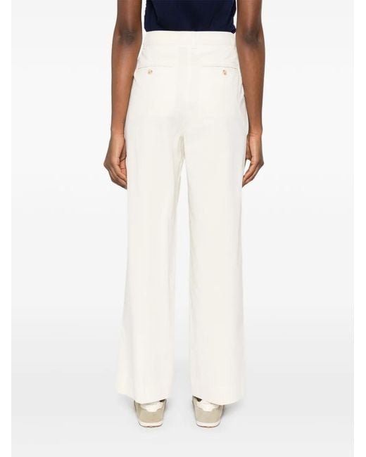 DUNST White Pleated Trousers