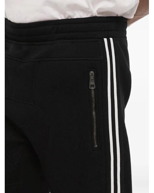 Neil Barrett Black Side-Stripe Track Pants for men