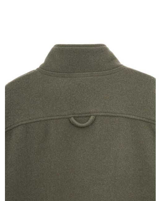 Rier Green Half-Zip Sweatshirt for men