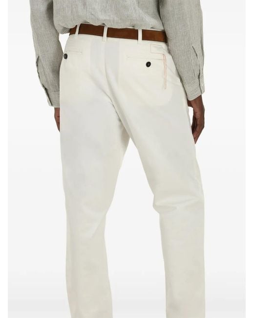 Fortela White Wallace Chino Trousers for men