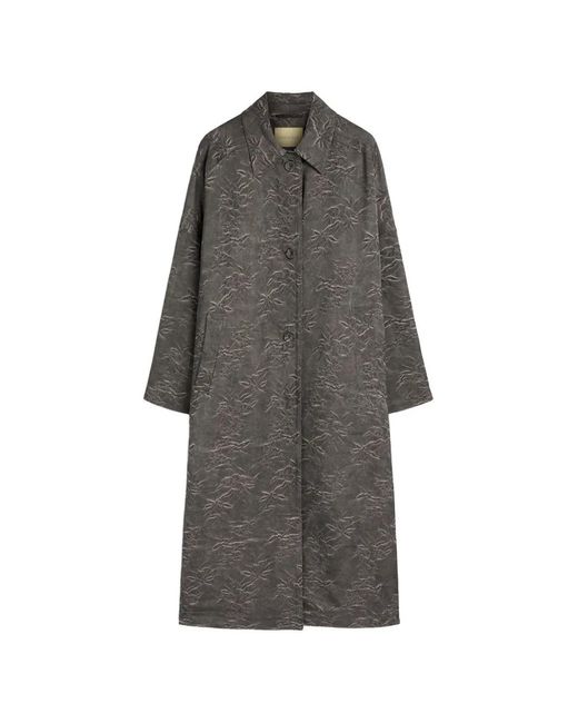 Momoní Gray Jacquard Coat
