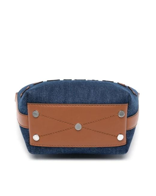 Stella McCartney デニム バケットバッグ Blue