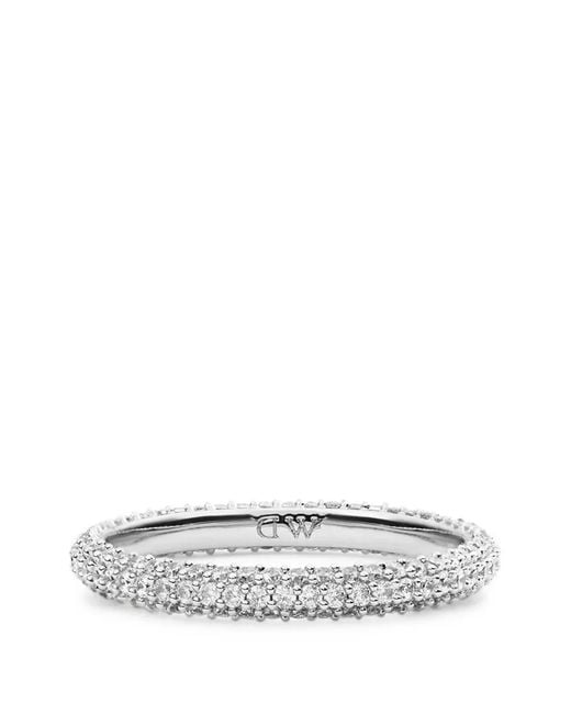 Daniel Wellington White Pavé-Set Crystal Rings