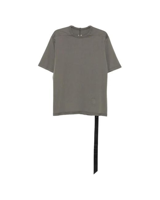 Rick Owens Gray Brad Exposed-Seam T-Shirt for men