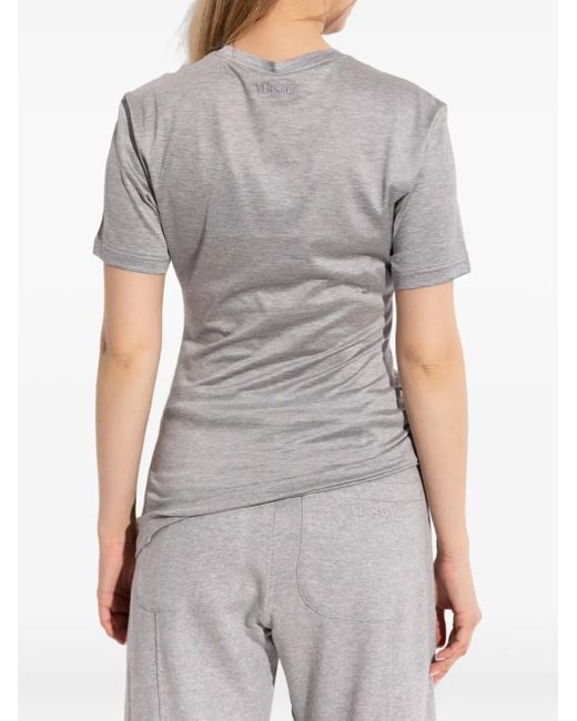 Versace Gray Medusa-Pin T-Shirt