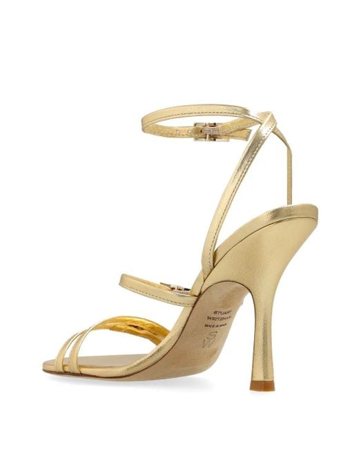 Stuart Weitzman Metallic Georgie 100