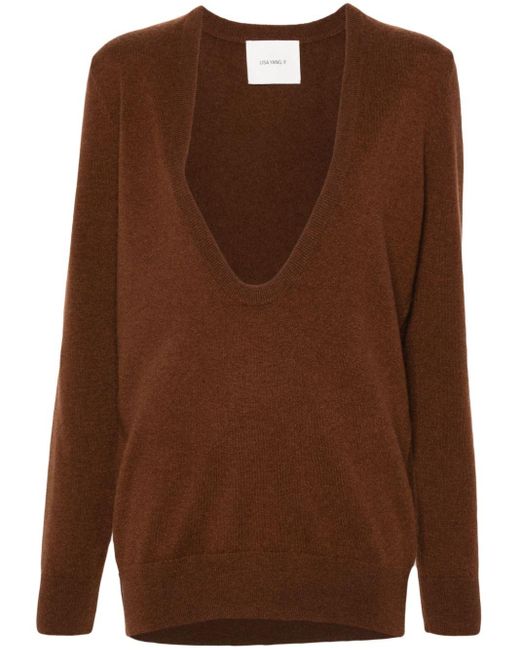 Lisa Yang Brown Josie Sweater