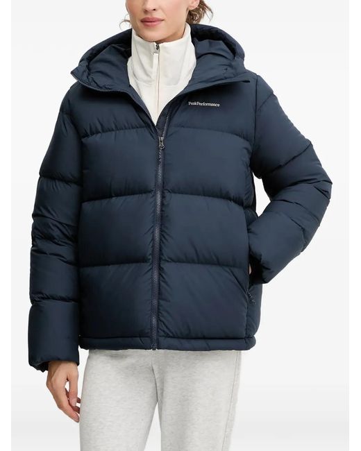 Peak Performance Blue Rivel Hooded Puffer Jacket