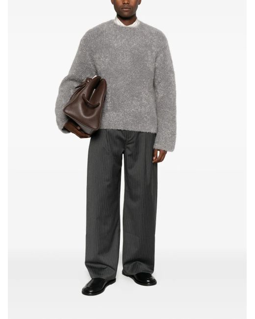Séfr Gray Crew-Neck Sweater for men