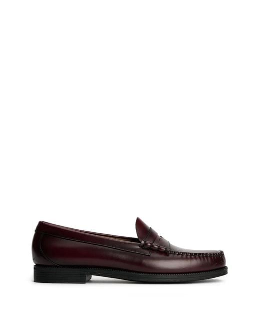 G.H.BASS White Weejuns Larson Penny Loafers for men