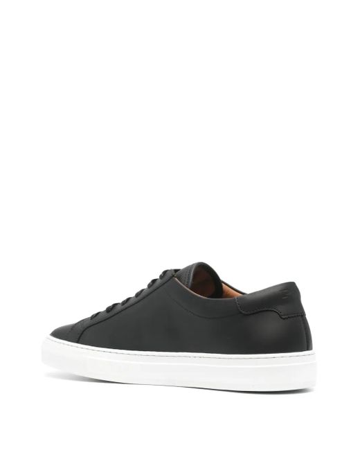 Polo Ralph Lauren Black Jermain Lux Leather Sneakers for men