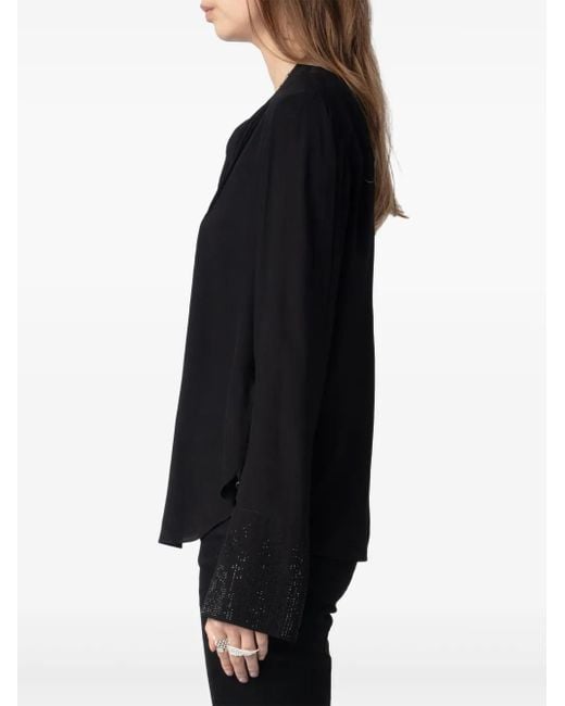 Zadig & Voltaire Black Taika Blouse