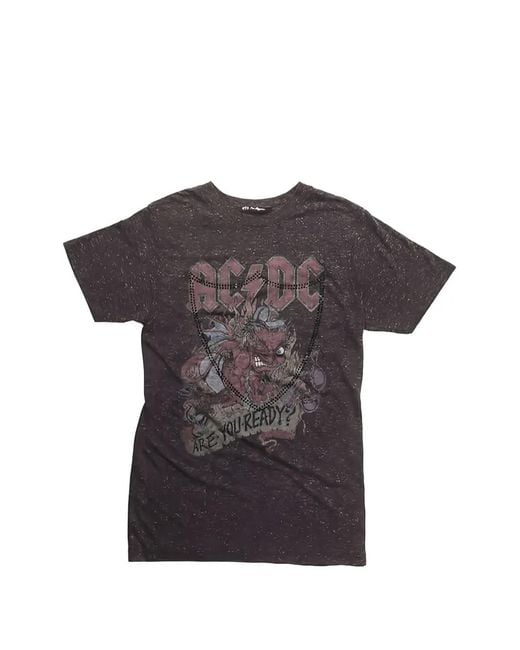 HTC Gray Studded Graphic-Print T-Shirt for men