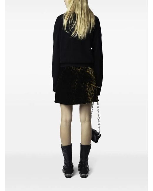 Zadig & Voltaire Black Jerry Mini Skirt
