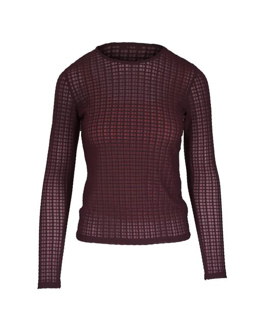 Vince Purple Round-Neck Sweater