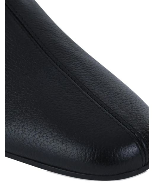 Totême  Zip Leather Boots Black