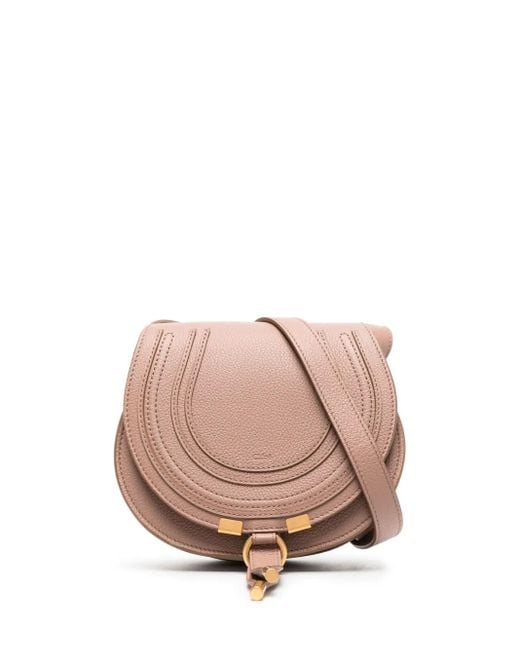 Chloé Pink Small Marcie Crossbody Bag