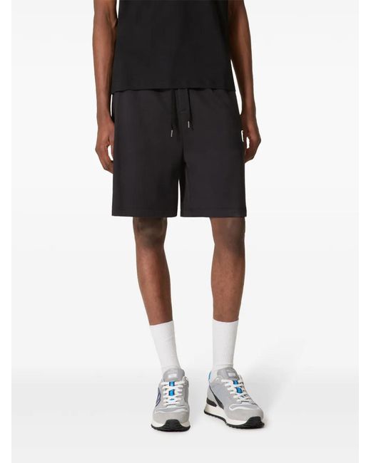 Valentino Garavani Black Vlogo Signature Cotton Bermuda Shorts for men
