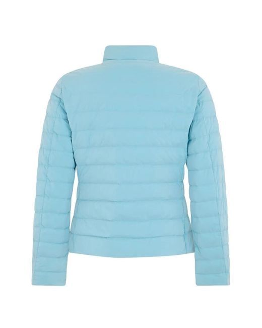 Moorer Blue Button Padded Jacket