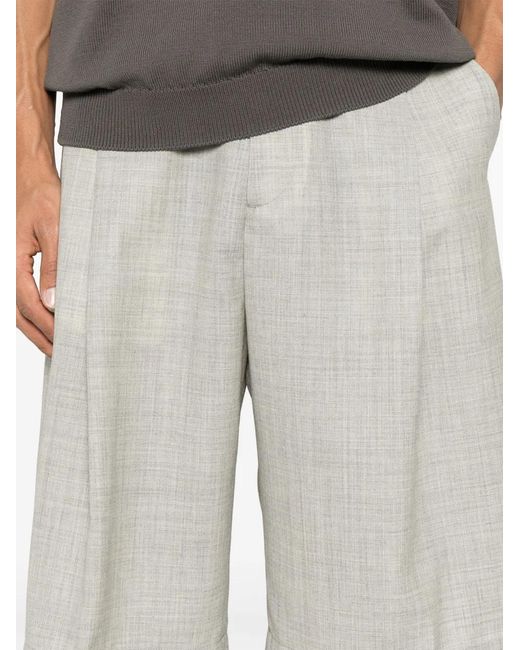 Studio Nicholson White Fowld Shorts for men