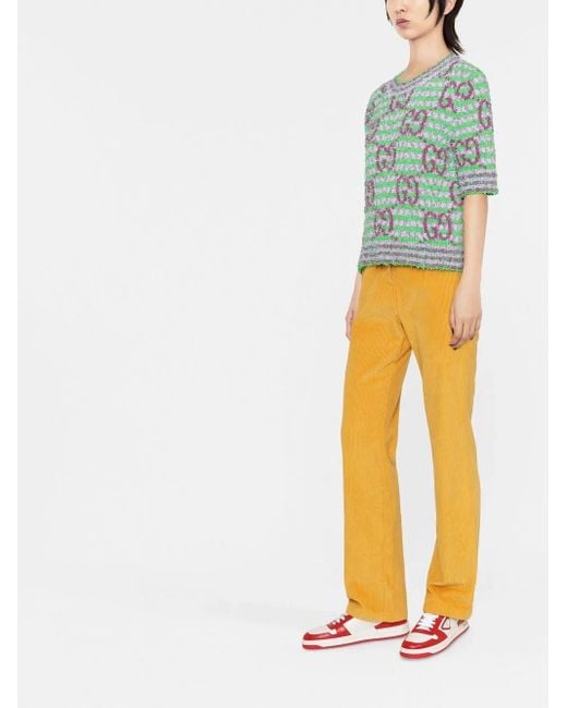 Gucci Gestreepte Top in het Green