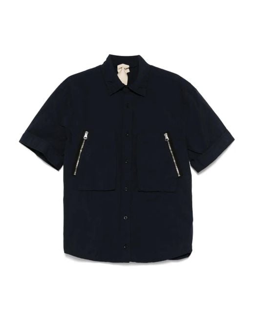 Camisa con bolsillos con cremallera C P Company de hombre de color Blue