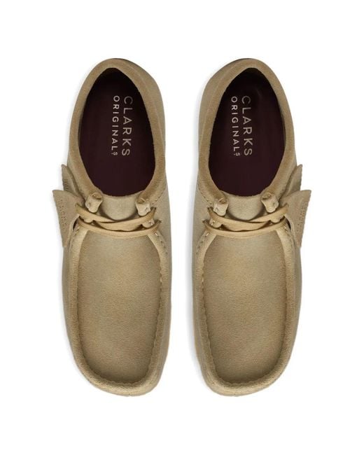 Clarks Natural Wallabee Suede Boots for men