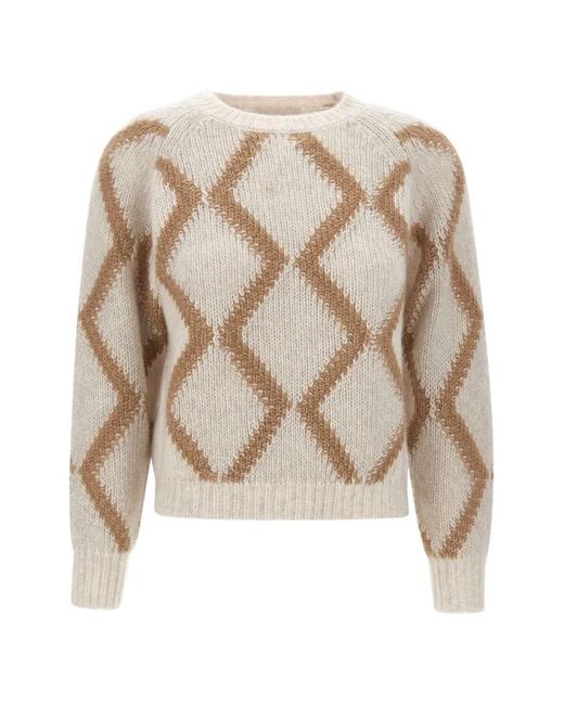 Hemisphere Natural Cable-Knit Sweater