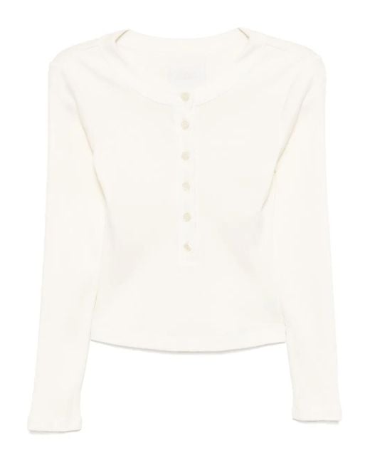 Citizens of Humanity White Varra Henley Top