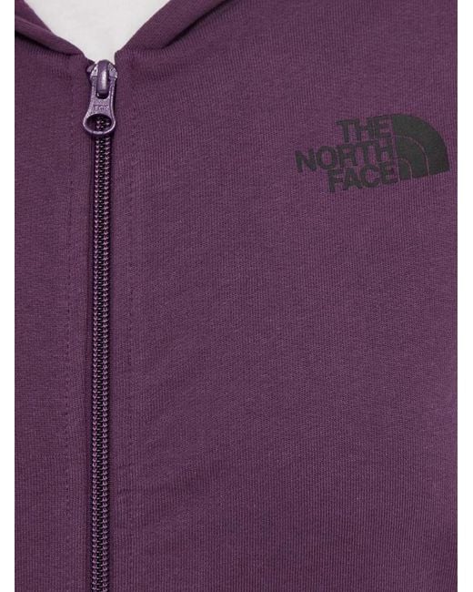 The North Face Purple Zip-Up Hoodie