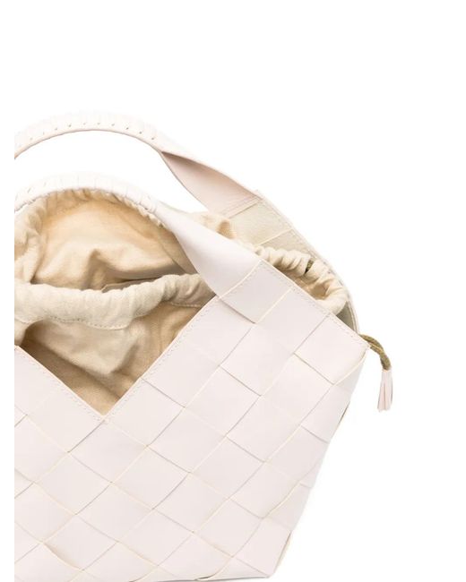 Dragon Diffusion Natural Woven Botteghe Tote Bag