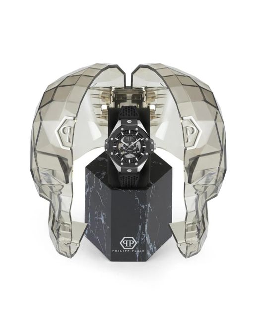 Philipp Plein Black Keleton Royal 44Mm for men