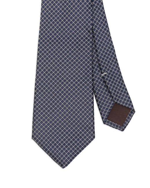 Canali Blue Patterned Tie for men