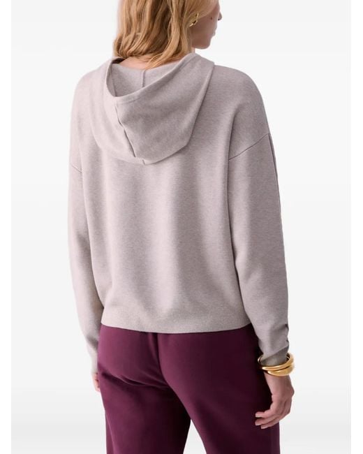 Liu Jo White Jacquard Hoodie