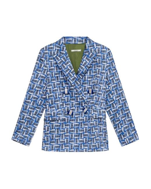 Blazer con estampado geométrico Maliparmi de color Blue