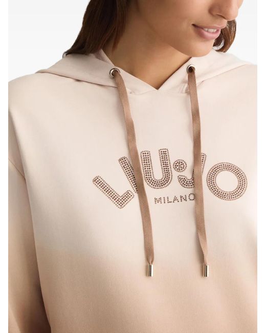 Liu Jo ラインストーン パーカー Natural