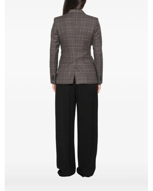 Tagliatore Brown Double-Breasted Blazer
