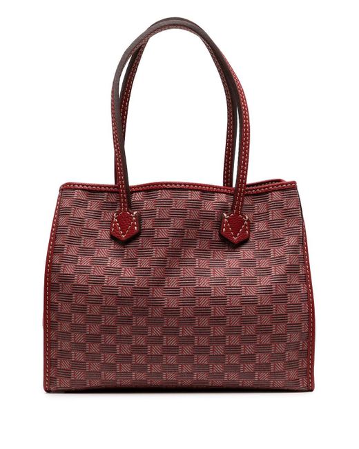 Moreau Celestine Leather Tote in Red Lyst