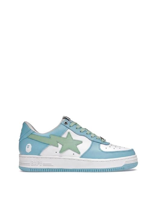 A Bathing Ape Blue Bape Sta Sneakers for men