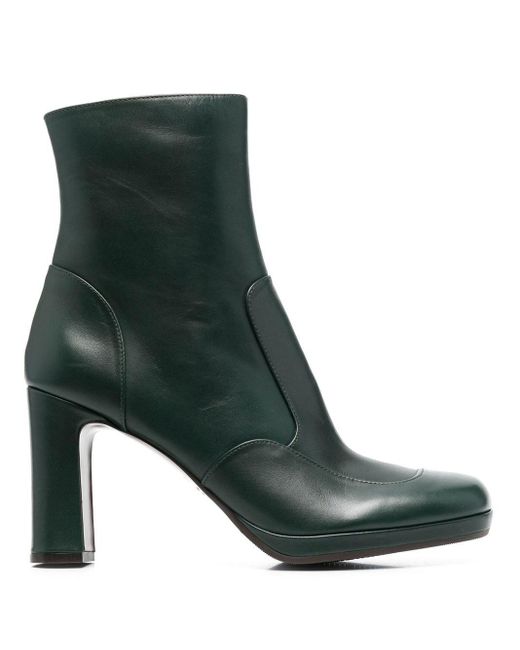 Chie Mihara Leather Highheel Boots in Green Lyst UK