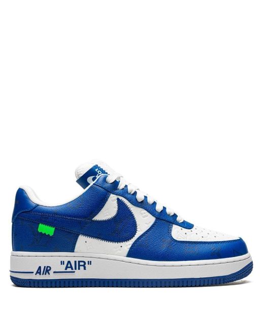 Nike X Louis Vuitton Air Force 1 Low Sneakers in Blue for Men | Lyst